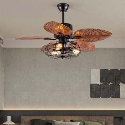 China Energy Conservation Lamp 220V Electric 52 Inch American Style Ceiling Fan With Light for sale