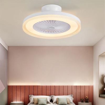 China Simple Modern Energy Saving Bedroom Ceiling Fan Lamp Dining Room ABS Ceiling Fan With Led Light for sale