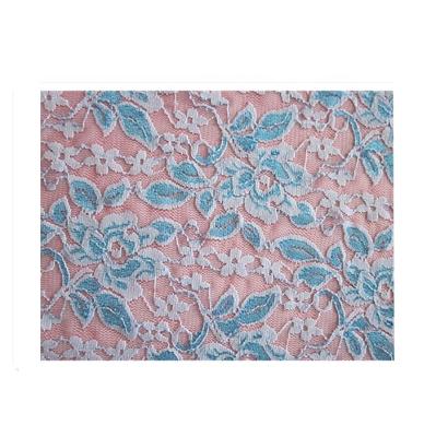 China 2021 Viable Hot Sale Nice Flower Nylon Spandex Lace Fabric For Dresses for sale