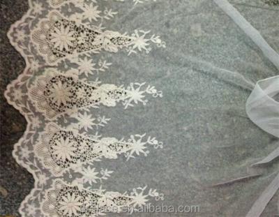 China Embroidery Viable Guipure Lace Bridal Tulle Fabric for sale