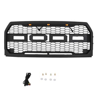 China ABS china wholesale GRAY FRONT GRILL FIT FOR FORD F150 2015-2017 for sale