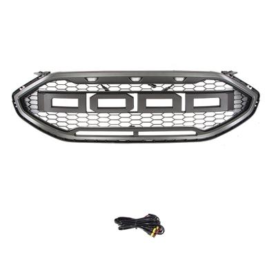 China ABS 3pcs Led Honeycomb Grill Light Weight Grill Custom Front Grill Fit For Ford Edge 2019 for sale