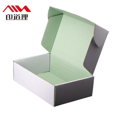 China Recyclable Recycled Brown Kraft Custom Wholesale Corrugated Folding Cardboard Folding Shipping Shipping Box With Window for sale