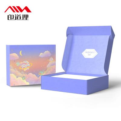 China Recyclable Wholesale Custom Printed Unique Corrugated Logo Custom Cardboard Mailer Box for sale