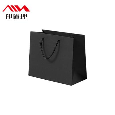 China Recyclable Custom Printing High Quality Paper Shopper Paper Sack Kraft Paper Bags With Handles for sale