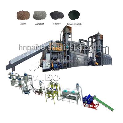 China Manufacturing Plant for Scrap Lithium Battery Recycling Lithium Cell Handling Machine for sale