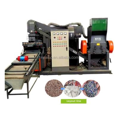 China Plastic Copper Shredder Machine Long Service Life Afvaldraad Separator Productielijn Te koop