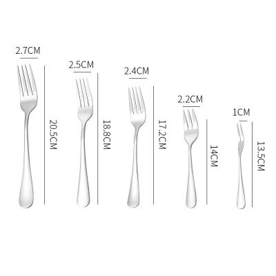 China Sustainable Luxury Dinner Flatware Meat Fork Dinnerware Salad 304 Stainless Steel Spoon Knife Fork Cutlery Set for sale