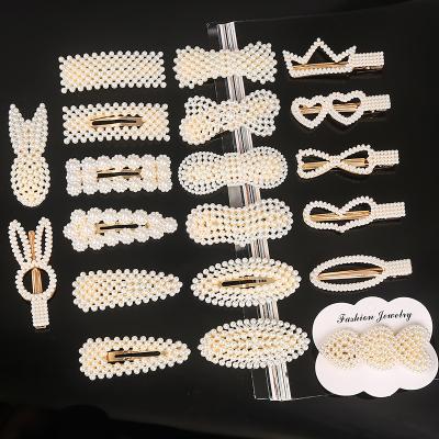 China Decorate Gold Pearl Hot Selling Hair Pins Custom Hair Clip Wedding Popular Fashion Korea Hair Accessories Gift for sale