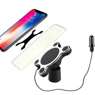 China Strong Magnetic Fastening Magnetic Car Wireless Charger Compatible with All Systems Major Car Phone Wireless Charger for sale