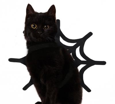 China Spooky Holiday Web Spider Pet Cat Dog Halloween Decoration Pet Party Decor Viable Pet Props for sale