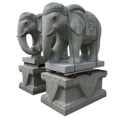 China Chinese Quality Animal Stone Carving Large Carving Elephant Stone Carving for sale