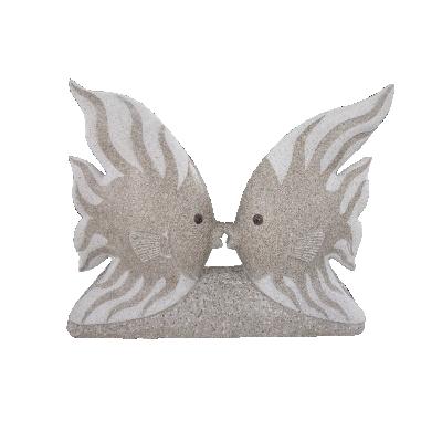 China Contemporary Stone Carving Fish Stone Sculpture Marine Animal Landscape Decoration Decoration Marine Animal Customization for sale