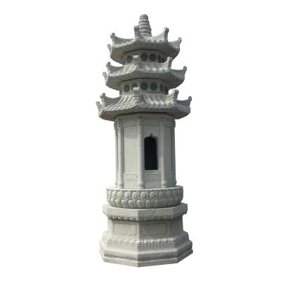 China Chinese Pagoda Stone Granite Carvings Pagoda Temple Stone Carvings Stone Ornaments for sale