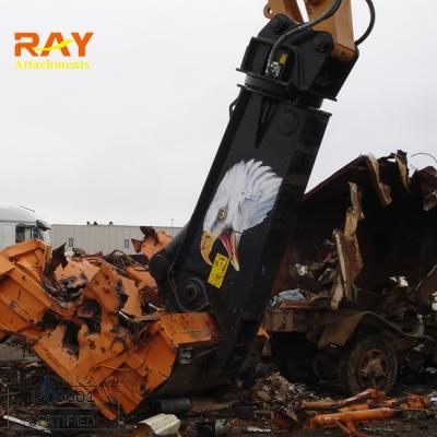 China Building Material Shops Scrap Metal Rotary Cutting Shear / Hydraulic Shear Machinery For Excavator for sale