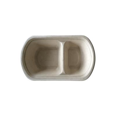 China Factory 100% Disposable Biodegradable Bagasse Paper Pulp Box Clamshell Takeout Box for sale