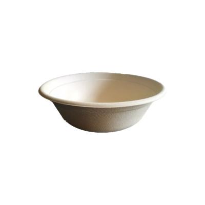 China Water/Oil Proof Tableware 500ml Eco-friendly Biodegradable Disposable Sugarcane Bagasse Paper Soup Bowl for sale