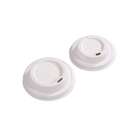 China Casual Fashion Bagasse Sugar Cane 80mm Disposable Coffee Cup Lid for sale