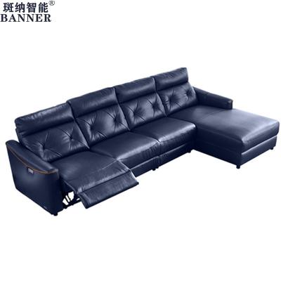 China BN Italian-Style Sofa Cinema Living Room Minimalist Combination First Layer Cowhide Corner Sofa Recliner Functional Sofa for sale