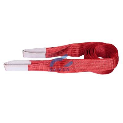 China Heavy Industry 1-10 Ton Polyester Yarn Cargo Belt Pallet Lifting Sling Hoisting Belt for sale