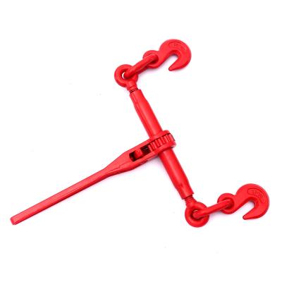 China Lashing Heavy Duty G70 Drop Forged Chain Handle Binding L140 Automatic Ratchet Load Binder for sale