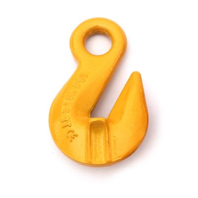 China Heavy Industry G80 Eye Safety Grab Shortening Hook With Wing For Chain for sale