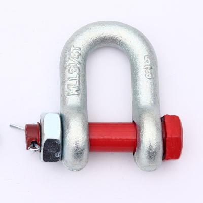 China G2150 G2150 Us Type Carbon Steel Drop Forged Galvanized Security Bolt And Nut Chain Dee Shackle for sale