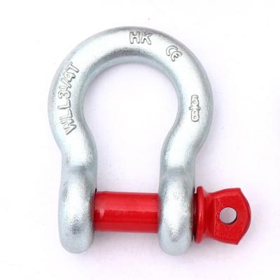 China Heavy Industry US Type Screw Pin Anchor Shackle G209 Galvanized / Hot Dip Galvanized 4:1 / 6:1 Carbon Steel Wire Rope Fittings for sale