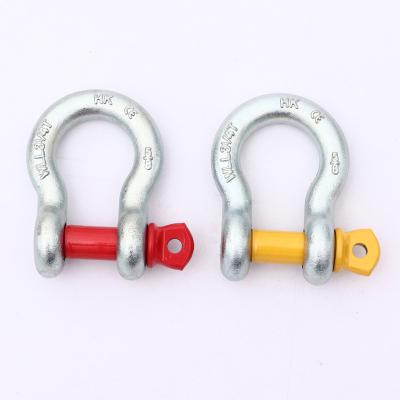 China Heavy Industry US Pin G209 / G210 Screw Bow Shackle Heavy Duty Type Buckle for sale