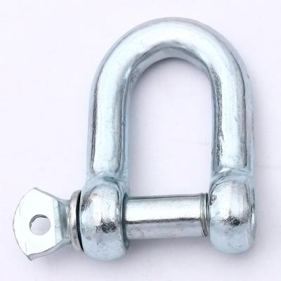 China Galvanized Steel Pin D Screw Pin Dee Shackle European Type Forged Adjustable Shackle for sale