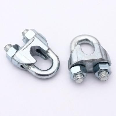 China Hot Sales Wire Rope Repair Rigging Fittings Adjustable Electric Galvanized Steel Wire DIN741 Malleable Rope Clips for sale