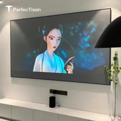 China 4K 8K 3D Home Theater PerfecTisan 4k Projector Screen Diamond HD Home Cinema ALR Black Ambient Projection Screen For Medium Telephoto Projector for sale