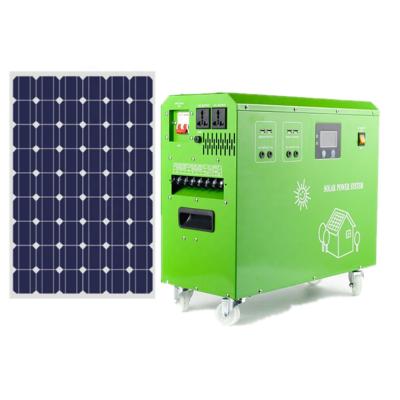 China 3Kw Home Solar Power System Off-grid Type For Home Solar Energy Storage System Or Outdoor Emergency Activity Use for sale