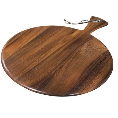 China Customized Kitchenware Durable Round Wooden Serving Boards Pizza Wooden Pallet Pizza Skin for sale