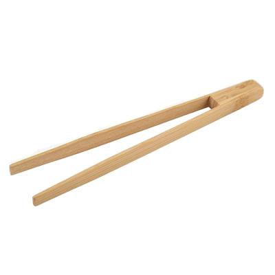 China Long Tea Bread Clip Toaster Salad Magnetic Bamboo Kitchen Magnetic Mini Tongs For Frying for sale