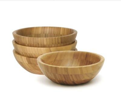 China Unique Natural Living Bamboo Salad Bowl Guaranteed Quality Fiber Disposable for sale