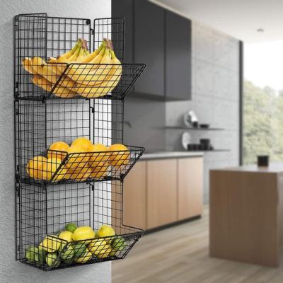 China 2019 Viable New Custom Wall Mounted Storage Rack - Black (Metal) for sale