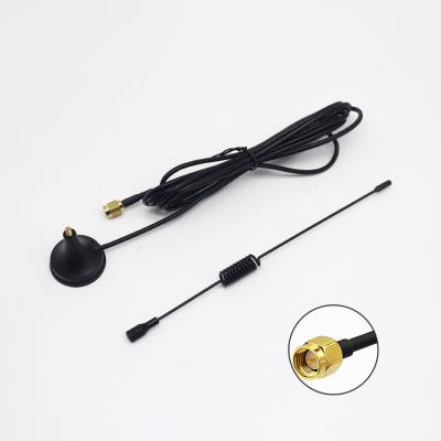 China RG174 Omnidirectional Magnet Cup Antenna Indoor 8dbi Small Suction Cup Antenna HLX-XP-12-5m for sale