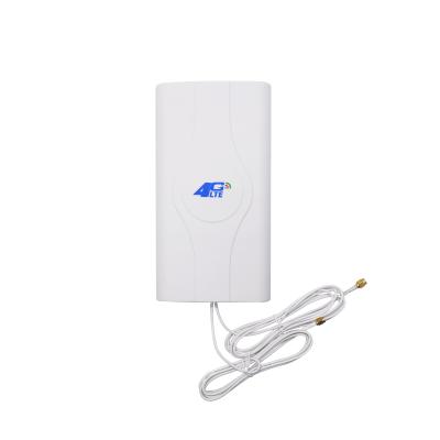 China Hot Selling ABS Indoor Waterproof Fixed Panel Installation Dual Polarization MIMO 2.4g 12dBi LTE Antenna with Dual Cabl for sale