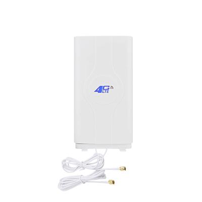 China ABS Indoor Waterproof Fixed Panel Installation Dual Polarization MIMO 12dbi 4G LTE Antenna with Dual Cables for sale