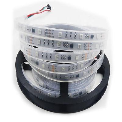 China Residential 30leds 48leds 60leds Fpcb Ip20 Ip65 Ip67 Digital RGB Pixel High Lightness Dream IC RGB Led Strip Magic 16703 for sale