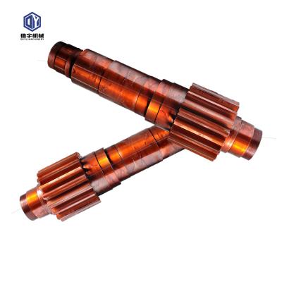 China Industry Transmission / Gearbox Parts Customized Precision CNC Stainless Steel Materials Forging And Casting Gear Spline Shaft for sale