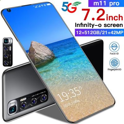 China High End Dual SIM Card M11pro 7.2-Inch HD Screen Three All-in-one Machine Replacing Three Cards With 3.5D Face Recognition Arc Edge for sale