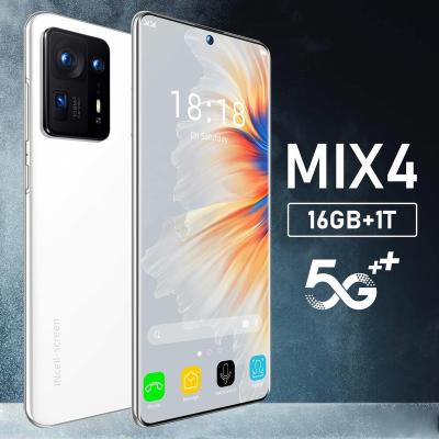 China Dual SIM Card Hot Selling MIX4 7.3 Inch Full Display 16GB+1TB Mobile Cells Android 12.0 Smart Phone 7300mAh Face Unlock Cell Phone for sale