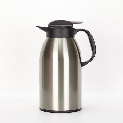 China WITH LID Thermo Insulated Tea Double Wall Stainless Steel One Touch Lid With Handle Coffee Pot for sale