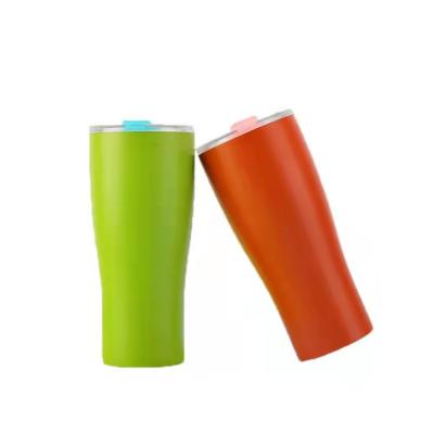 China Disposable Single Cup Wholesale Design Automatic Tumbler Cups With Lid And Straw for sale