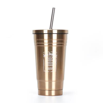 China Good Quality 500ml Capacity Disposable Wholesale Custom Stainless Steel Tumbler Cups for sale