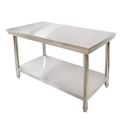 China 304/201 Stainless Steel Solid Color Light Series Carefully Designs Industrial Table Packing Workbench for sale