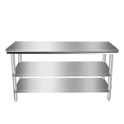 China 304/201 Stainless Steel Price Good Quality Working Table Suitable Stainless Steel Metal Warehouse Workbench for sale