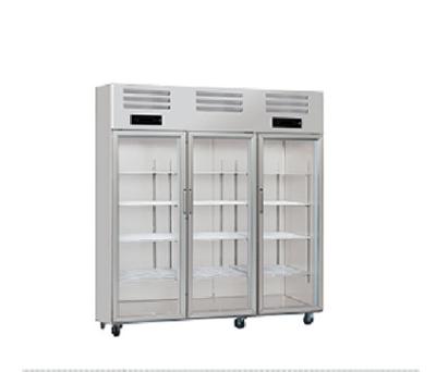 China Double-temperature Seamless Forged Carbon Steel Upright Freezer Commercial Refrigerator Showcase for sale